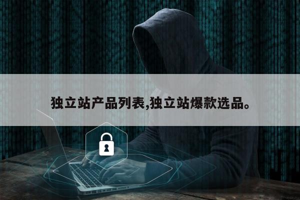 独立站产品列表,独立站爆款选品	。