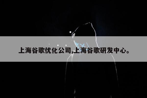 上海谷歌优化公司,上海谷歌研发中心	。