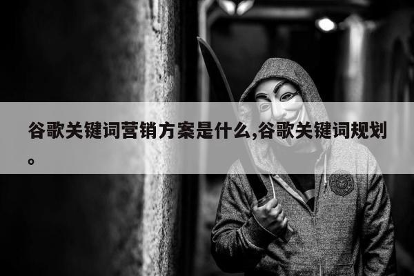 谷歌关键词营销方案是什么,谷歌关键词规划。
