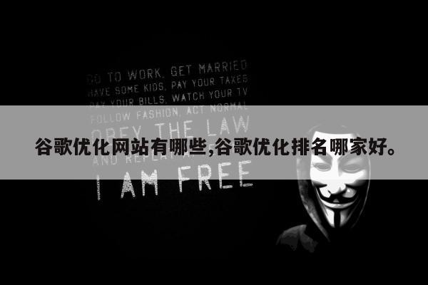 谷歌优化网站有哪些,谷歌优化排名哪家好	。