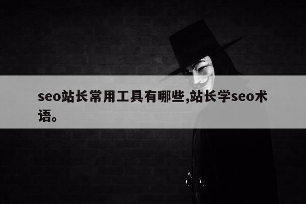 seo站长常用工具有哪些,站长学seo术语。