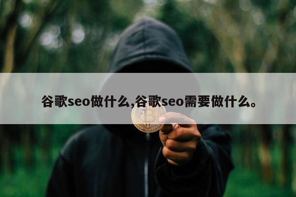 谷歌seo做什么,谷歌seo需要做什么。