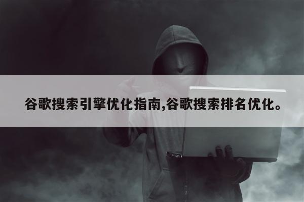 谷歌搜索引擎优化指南,谷歌搜索排名优化	。