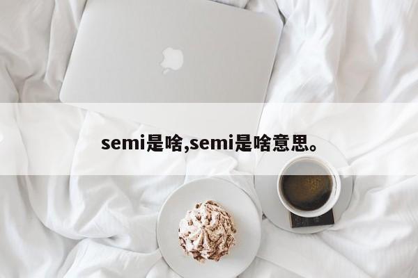 semi是啥,semi是啥意思。