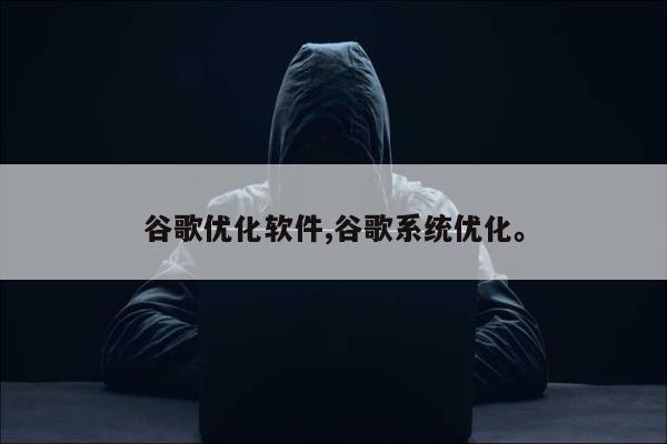 谷歌优化软件,谷歌系统优化	。
