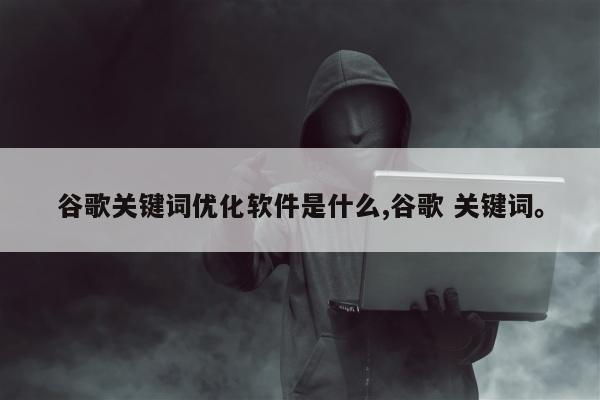 谷歌关键词优化软件是什么,谷歌 关键词。