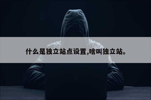 什么是独立站点设置,啥叫独立站	。