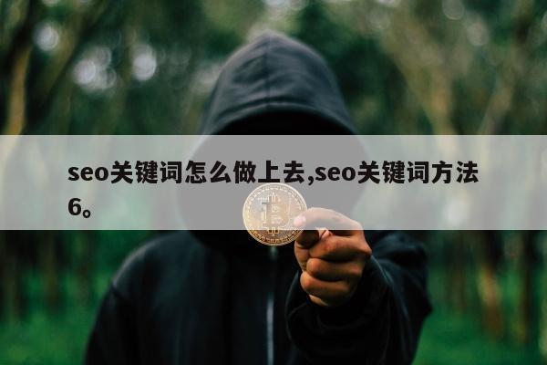 seo关键词怎么做上去,seo关键词方法6。