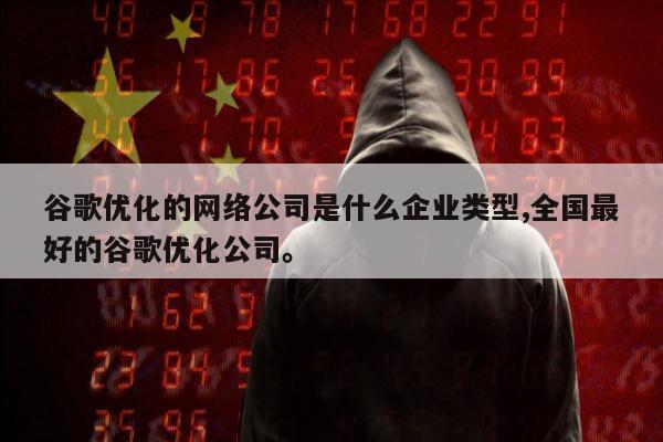 谷歌优化的网络公司是什么企业类型,全国最好的谷歌优化公司。