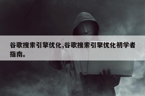 谷歌搜索引擎优化,谷歌搜索引擎优化初学者指南。