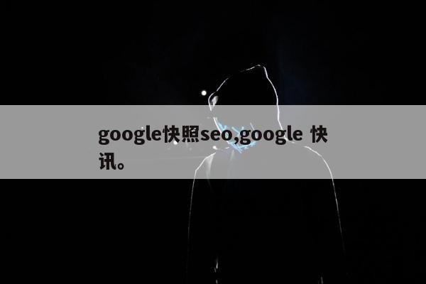 google快照seo,google 快讯。