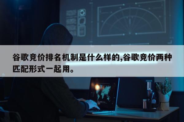 谷歌竞价排名机制是什么样的,谷歌竞价两种匹配形式一起用。