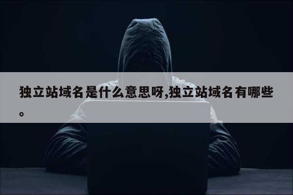 独立站域名是什么意思呀,独立站域名有哪些。