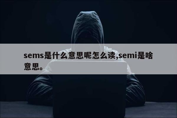 sems是什么意思呢怎么读,semi是啥意思。
