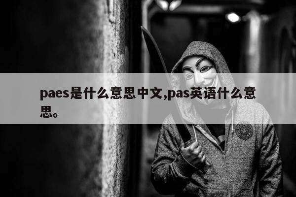 paes是什么意思中文,pas英语什么意思。