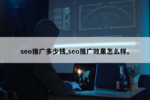 seo推广多少钱,seo推广效果怎么样。
