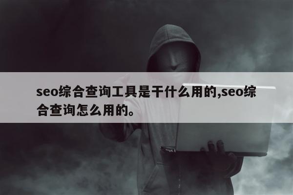 seo综合查询工具是干什么用的,seo综合查询怎么用的。