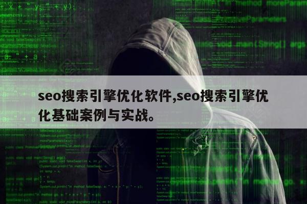 seo搜索引擎优化软件,seo搜索引擎优化基础案例与实战	。