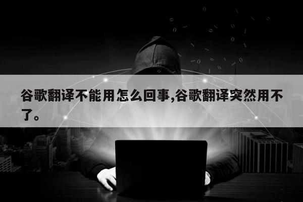 谷歌翻译不能用怎么回事,谷歌翻译突然用不了。