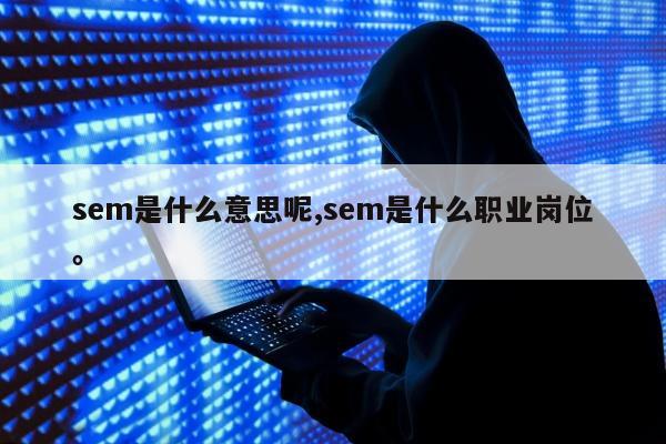 sem是什么意思呢,sem是什么职业岗位	。