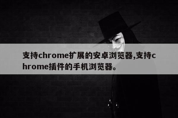 支持chrome扩展的安卓浏览器,支持chrome插件的手机浏览器。