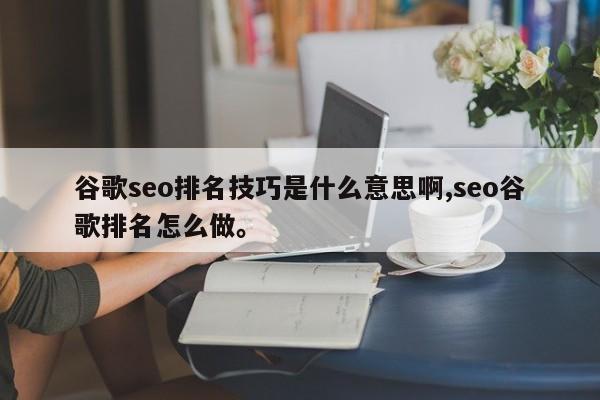 谷歌seo排名技巧是什么意思啊,seo谷歌排名怎么做。