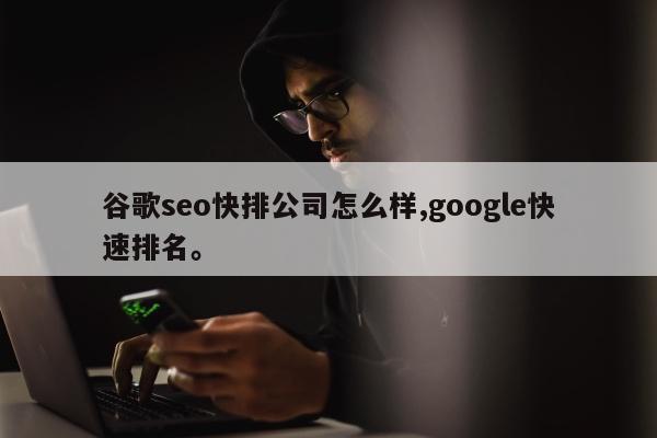 谷歌seo快排公司怎么样,google快速排名。