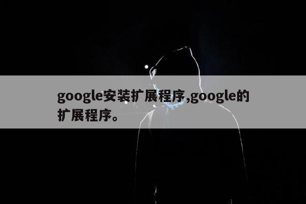 google安装扩展程序,google的扩展程序。