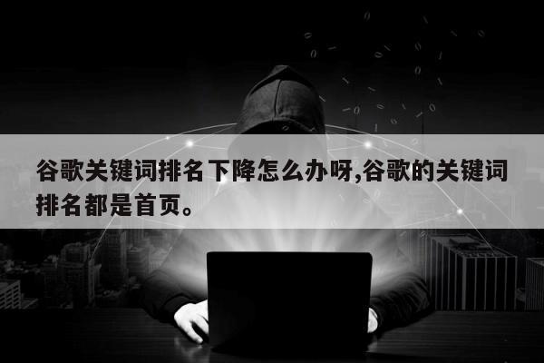 谷歌关键词排名下降怎么办呀,谷歌的关键词排名都是首页。
