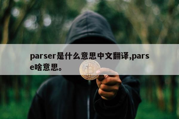 parser是什么意思中文翻译,parse啥意思。