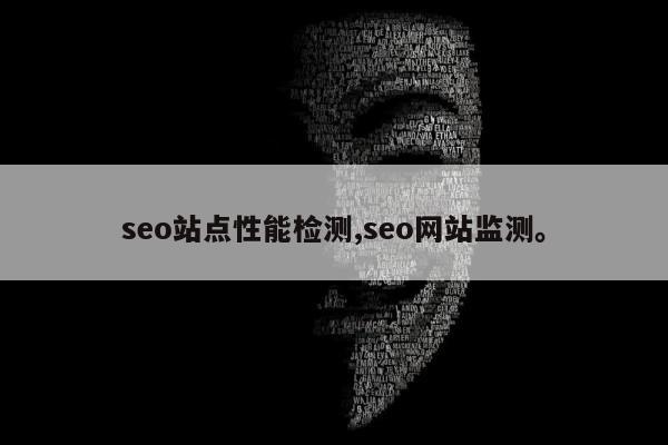 seo站点性能检测,seo网站监测	。