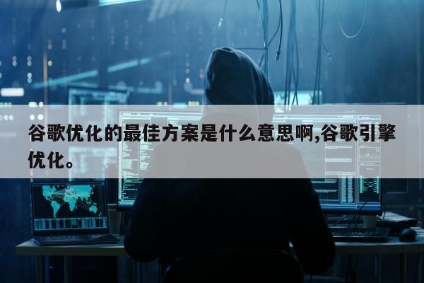 谷歌优化的最佳方案是什么意思啊,谷歌引擎优化。