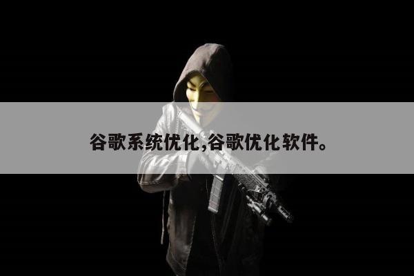 谷歌系统优化,谷歌优化软件。