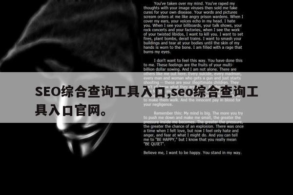 SEO综合查询工具入口,seo综合查询工具入口官网	。
