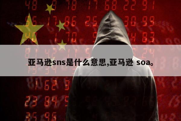 亚马逊sns是什么意思,亚马逊 soa	。