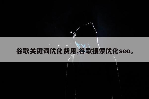 谷歌关键词优化费用,谷歌搜索优化seo	。