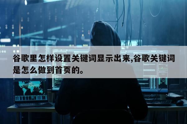 谷歌里怎样设置关键词显示出来,谷歌关键词是怎么做到首页的。