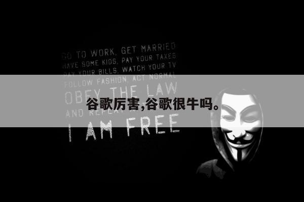 谷歌厉害,谷歌很牛吗。